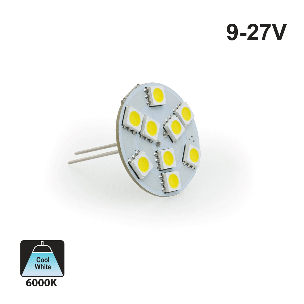 12pcs G4 Leuchten LED-Lampen Seite Pin Base Rund G4 5050 12SMD LED
