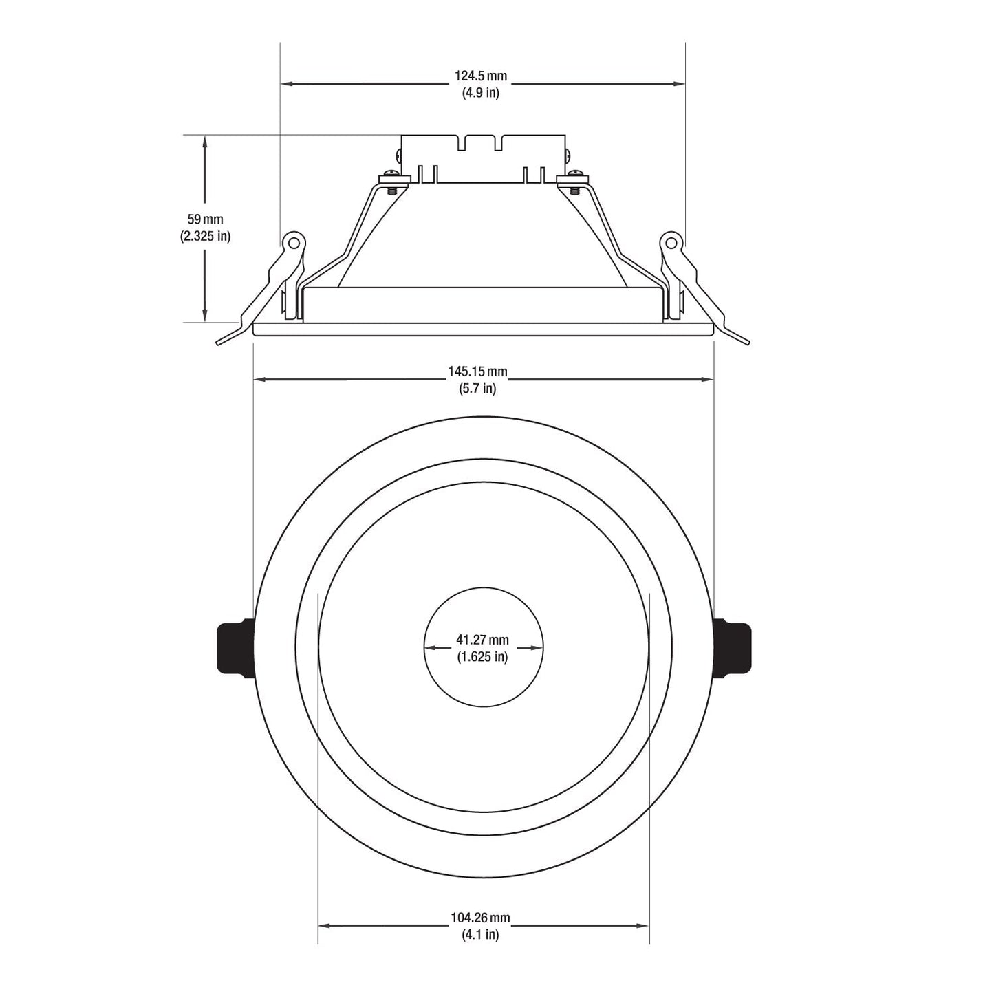 VBD-MTR-17C Low Voltage IC Rated Downlight LED Light Fixture, 5 inch Round Chrome mr16 fixture, gekpower