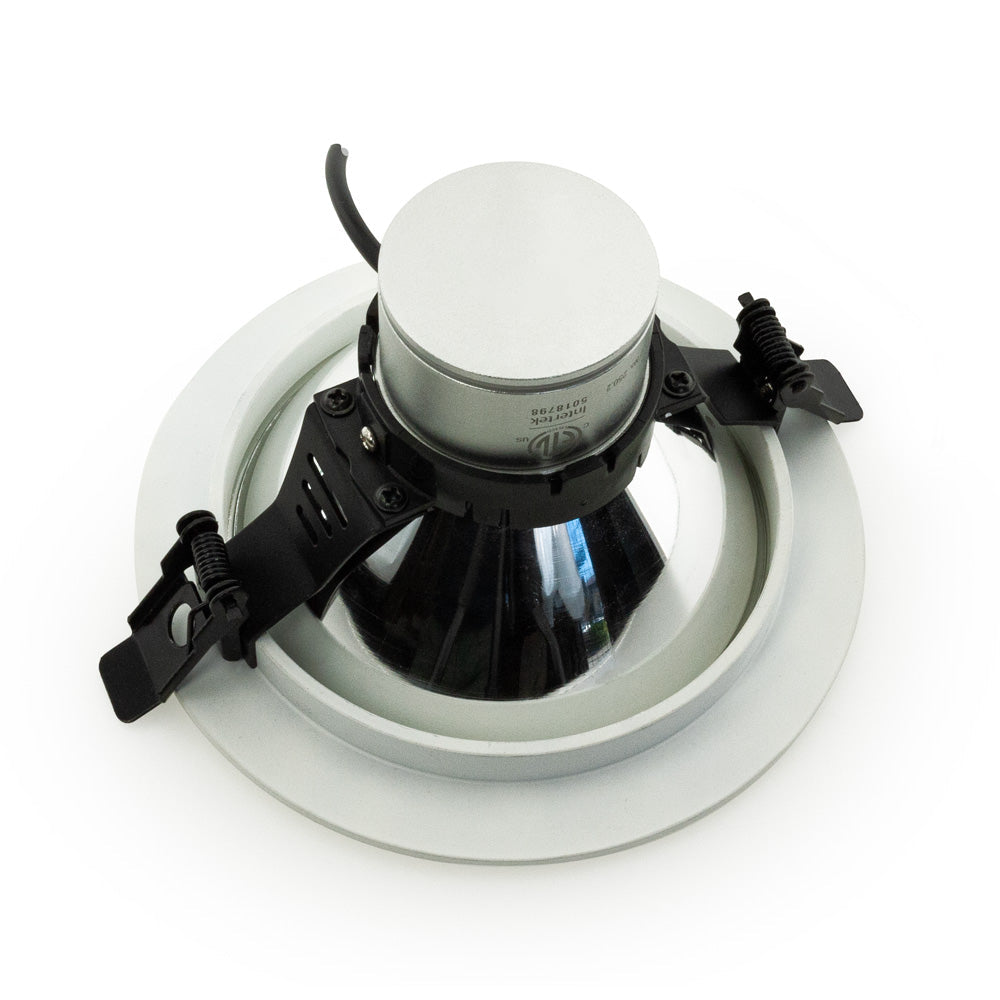 VBD-MTR-17C Low Voltage IC Rated Downlight LED Light Fixture, 5 inch Round Chrome mr16 fixture, gekpower