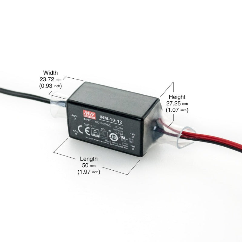 Mean Well Class 2 Constant Voltage LED Driver 12V 850mA 10W IRM-10-12