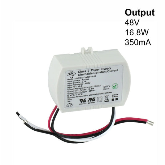 ES LD015D-CA03548-15 Constant Current LED Driver, 350mA 48V 16.8W max, gekpower