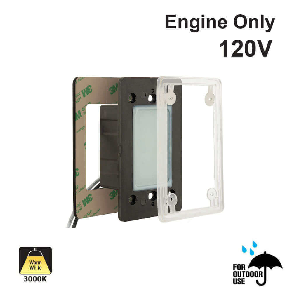 RT05HV 120V Single Gang LED Step light 2W 3000K (Engine Only)