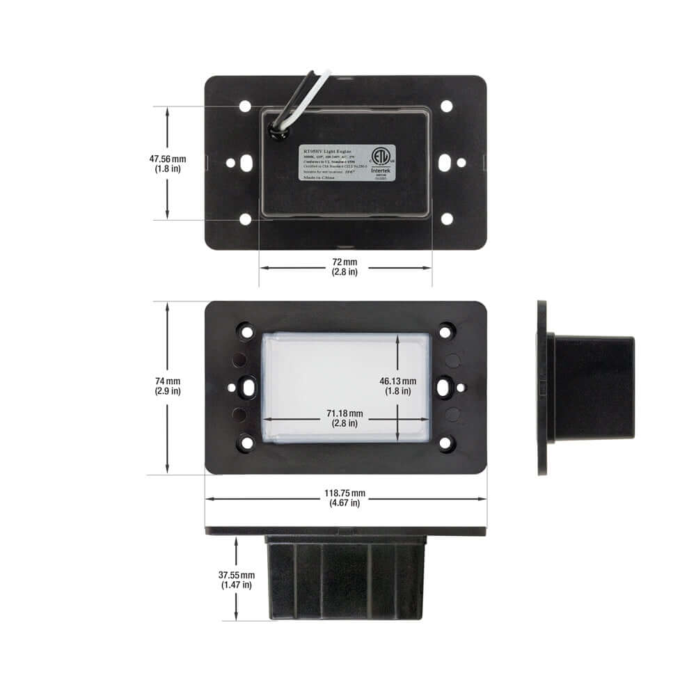 RT05HV 120V Single Gang LED Step light 2W 3000K (Engine Only)