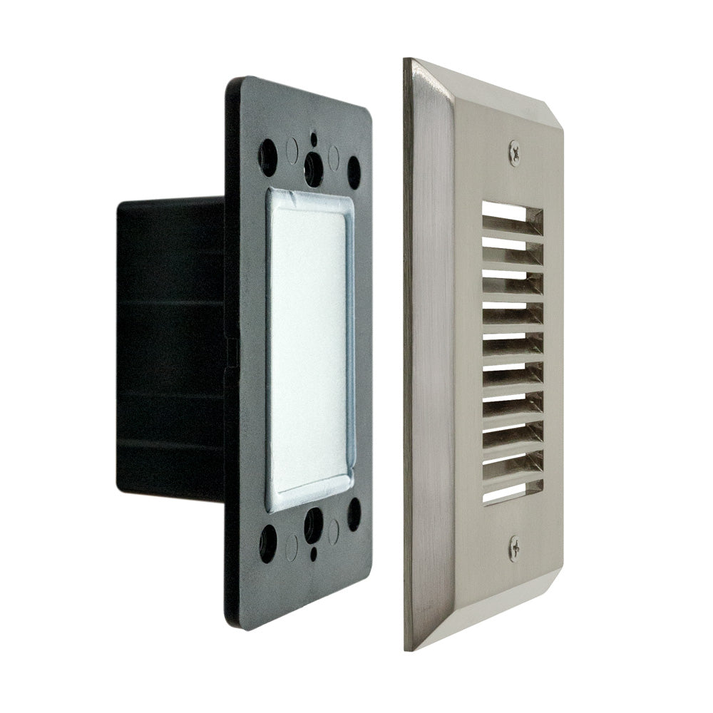 Vertical Single Gang LED Step light, 100-240V 2W 3K