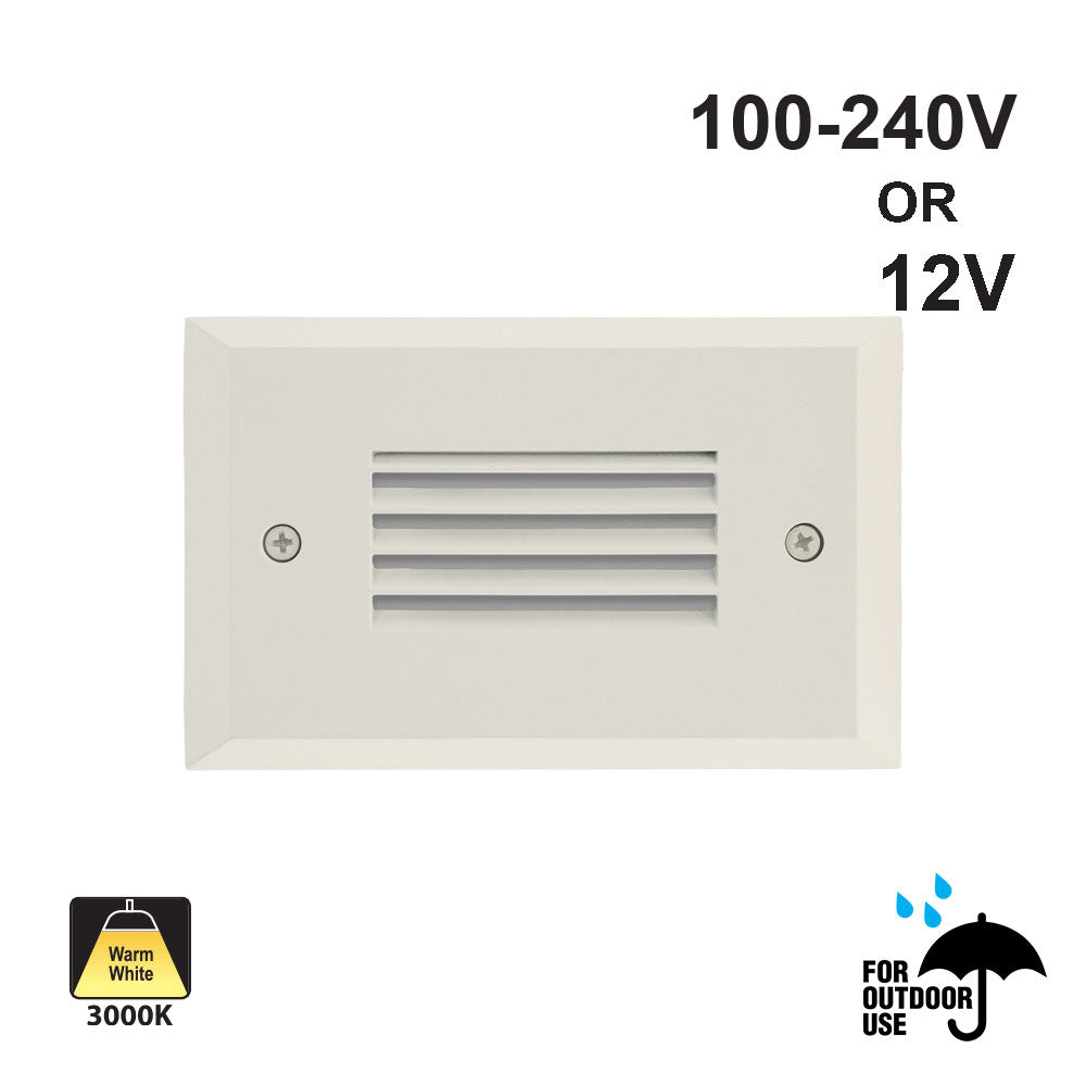 Horizontal Single Gang LED Step Light/ Pathway Light 120V 2W