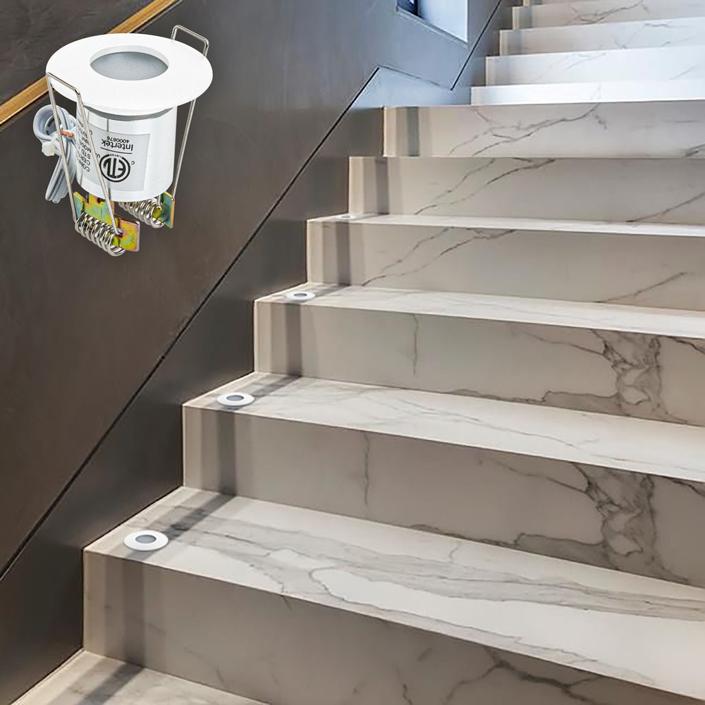 P105-WH-3000 Round Dimmable LED Step Light