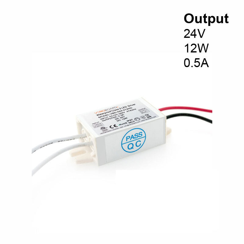 Non-Dimmable Constant Voltage LED Driver - 24V 0.5A 12W, VBD-024-012ND