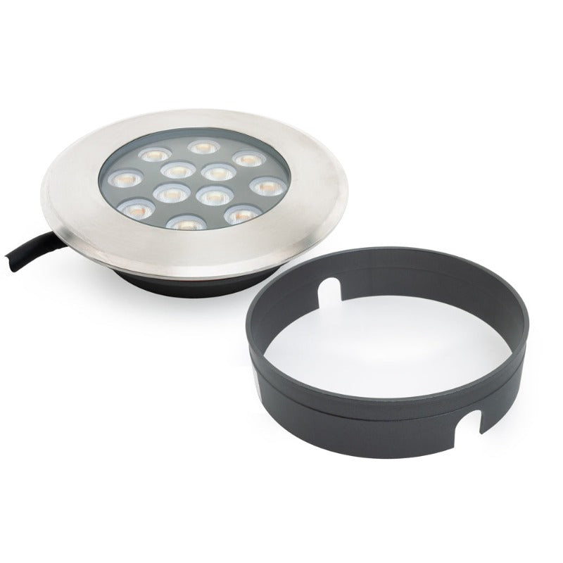 UL-1201-1500-I 6 inch Round Shallow Recessed inground light