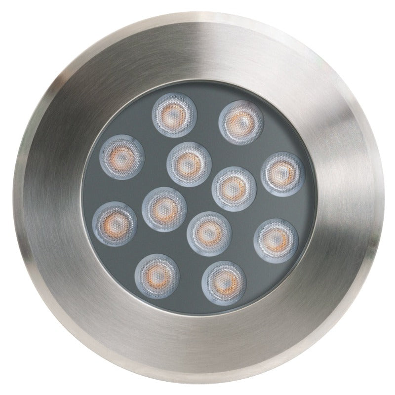 Outdoor Round Shallow Recessed inground light 24V 15W 3000K