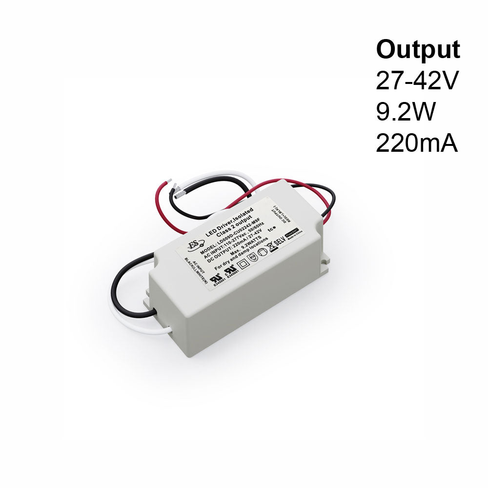 ES Constant Current LED Driver 220mA 33-42V 9W LD009D-CU02242-M9