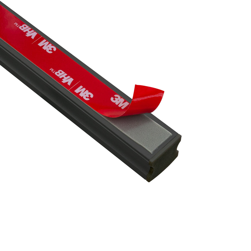Deep Linear Aluminum LED Channel Black for LED Strips 2Meters(6.5ft) VBD-CH-S4B-2
