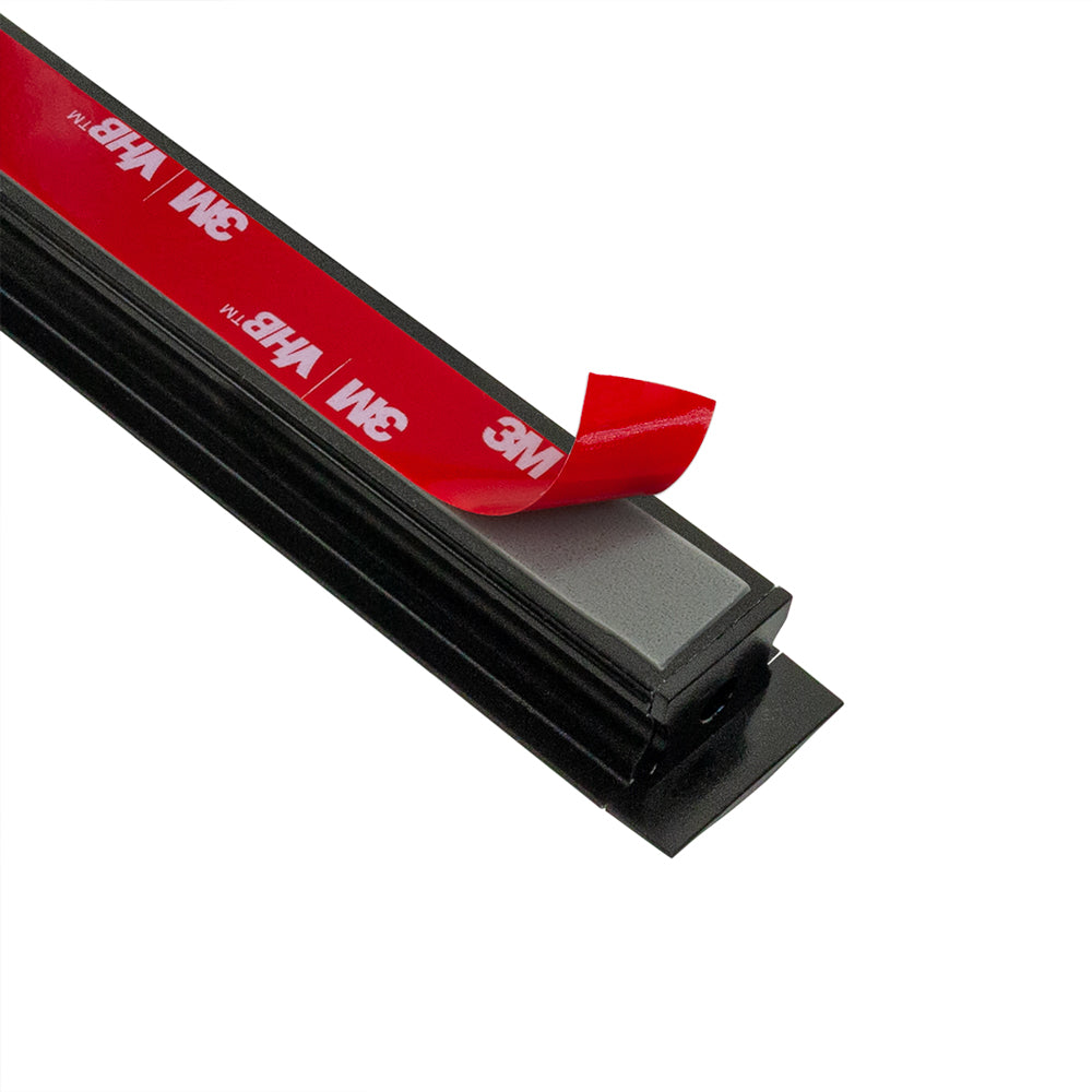 Aluminum LED Channel Black for LED Strips VBD-CH-RF1B-2