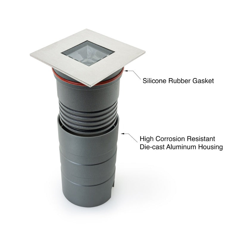 2.5 Inch Square Inground light 24V 5W
