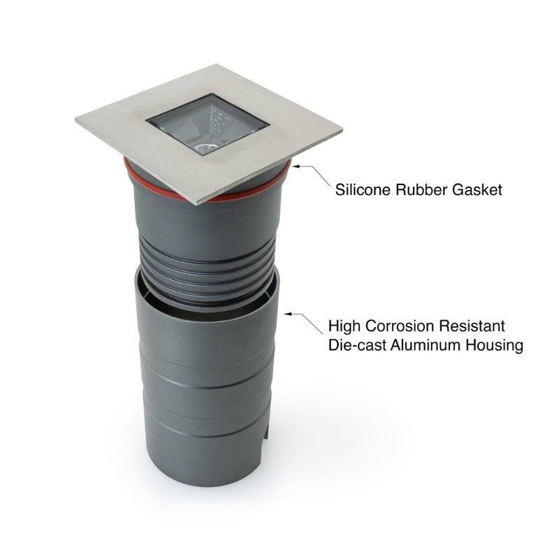UL-1020-0500-A 2.5 Inch Square Inground light
