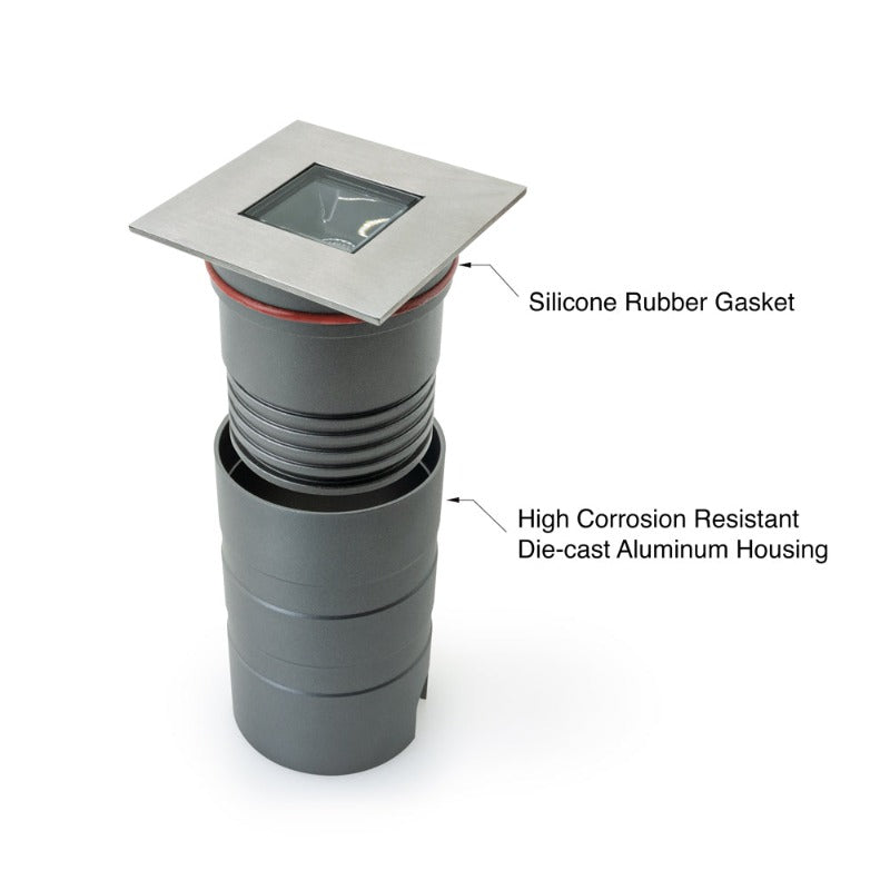 2.5 Inch Square Inground light 24V 5W