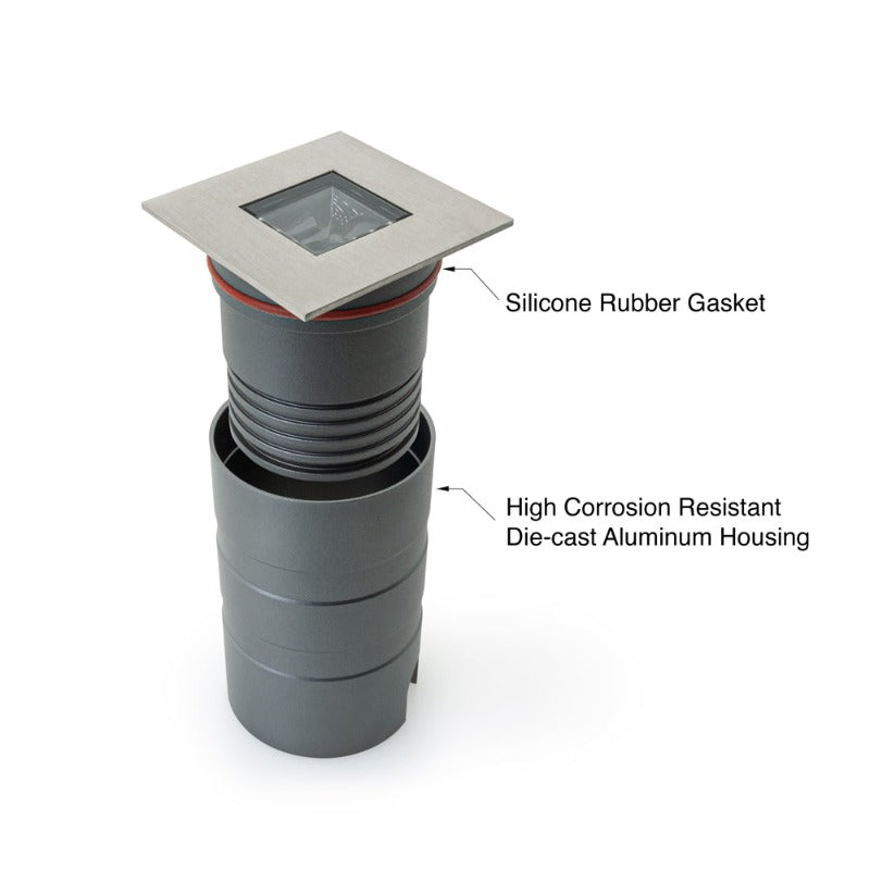 UL-1020-0500-A 2.5 Inch Square Inground light