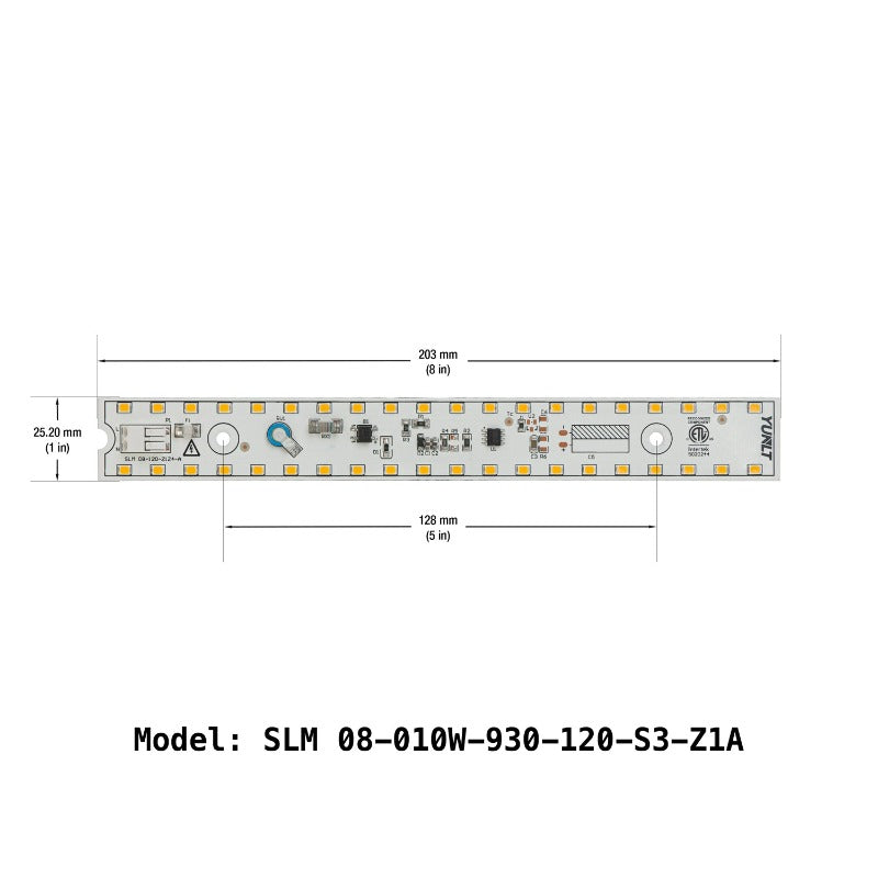 8 inch Slim ZEGA LED Module SLM 08-010W-930-120-S3-Z1A, 120V 10W 3000K(Warm White), gekpower