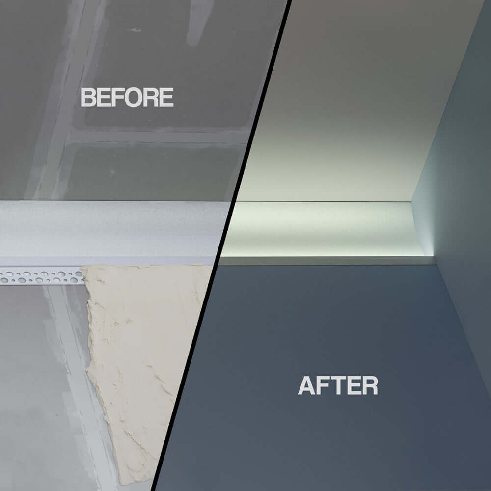 Plaster Cove Linear Architectural LED Aluminum channel