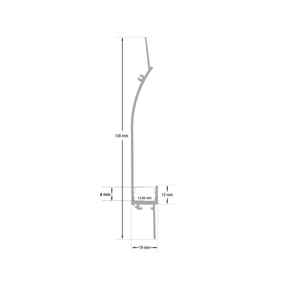 Plaster Cove Linear Architectural LED Aluminum channel