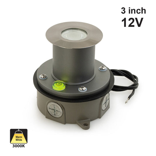 RD-34-5W-30K 3 inch Round Inground Light with Concrete box