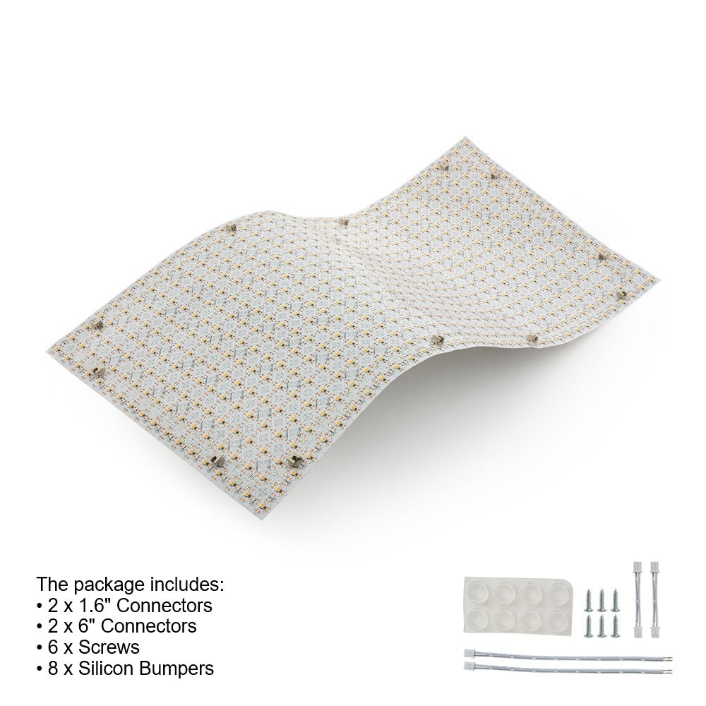 Flexible LED Backlight Sheet for behind Stone and Glass, 24V 24W 3000K(Warm White)