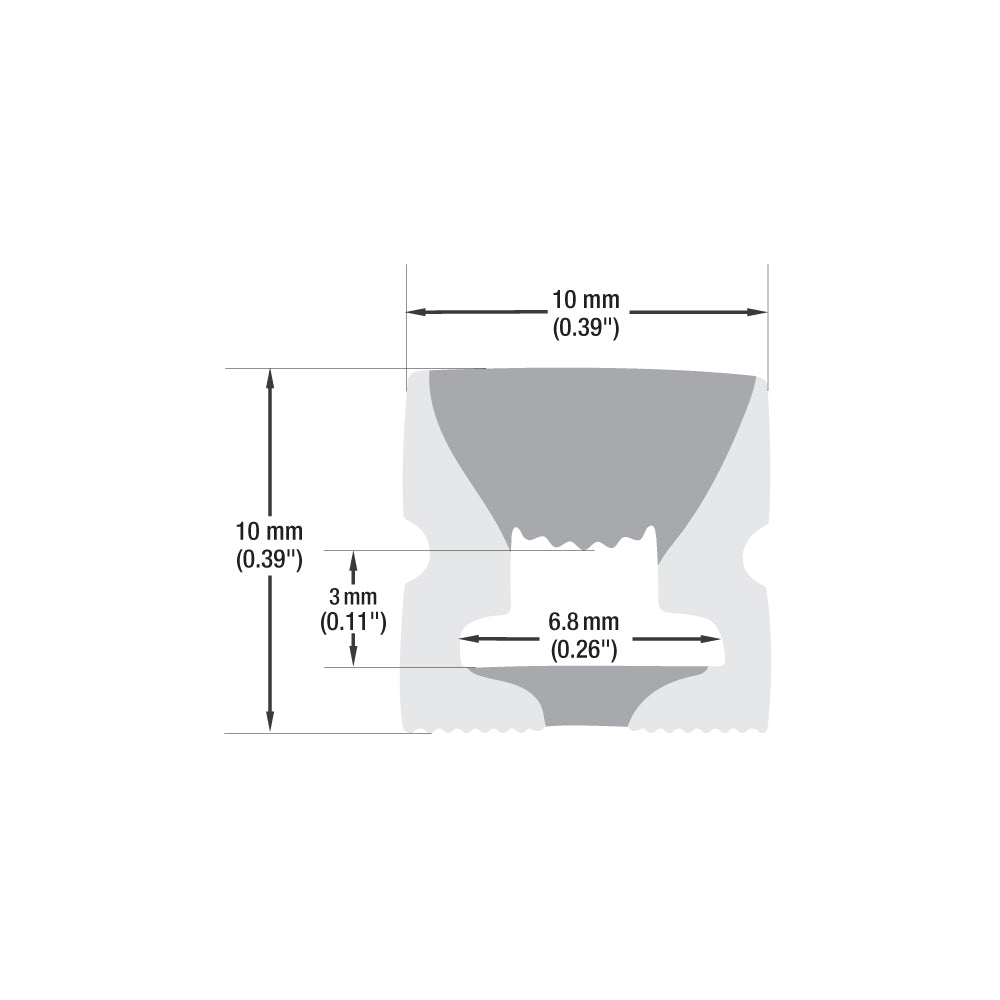 White Silicone Flexible LED Neon channel VBD-N1010-SF-W