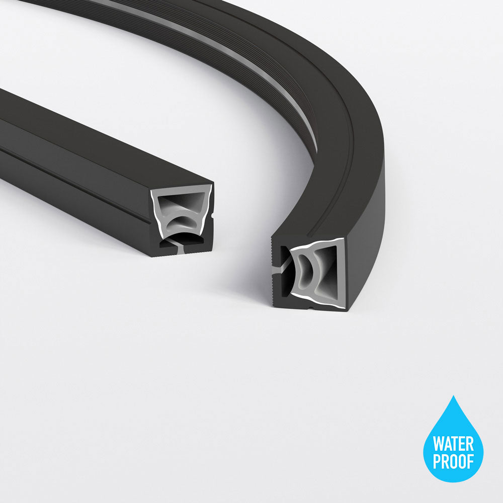 Black Silicone LED Neon Channel VBD-N2020-SF-B