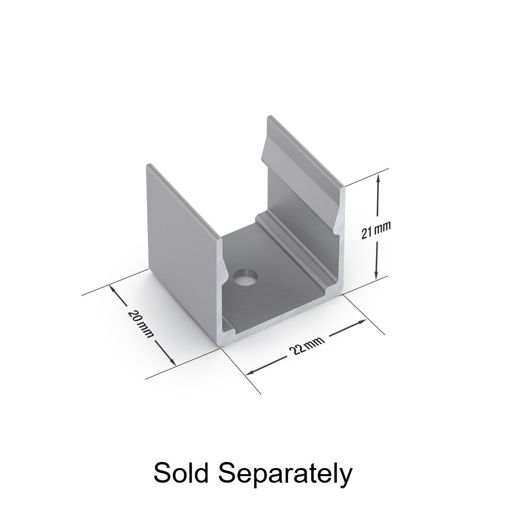 White Silicone LED Neon Channel VBD-N2020-SFD-W