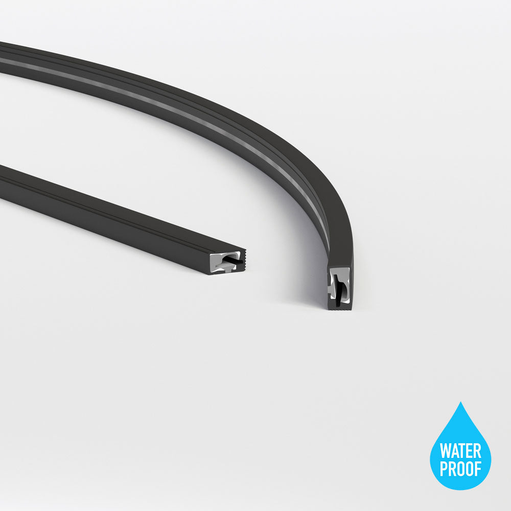 Black Silicone LED Neon Channel VBD-N0612-SD-B