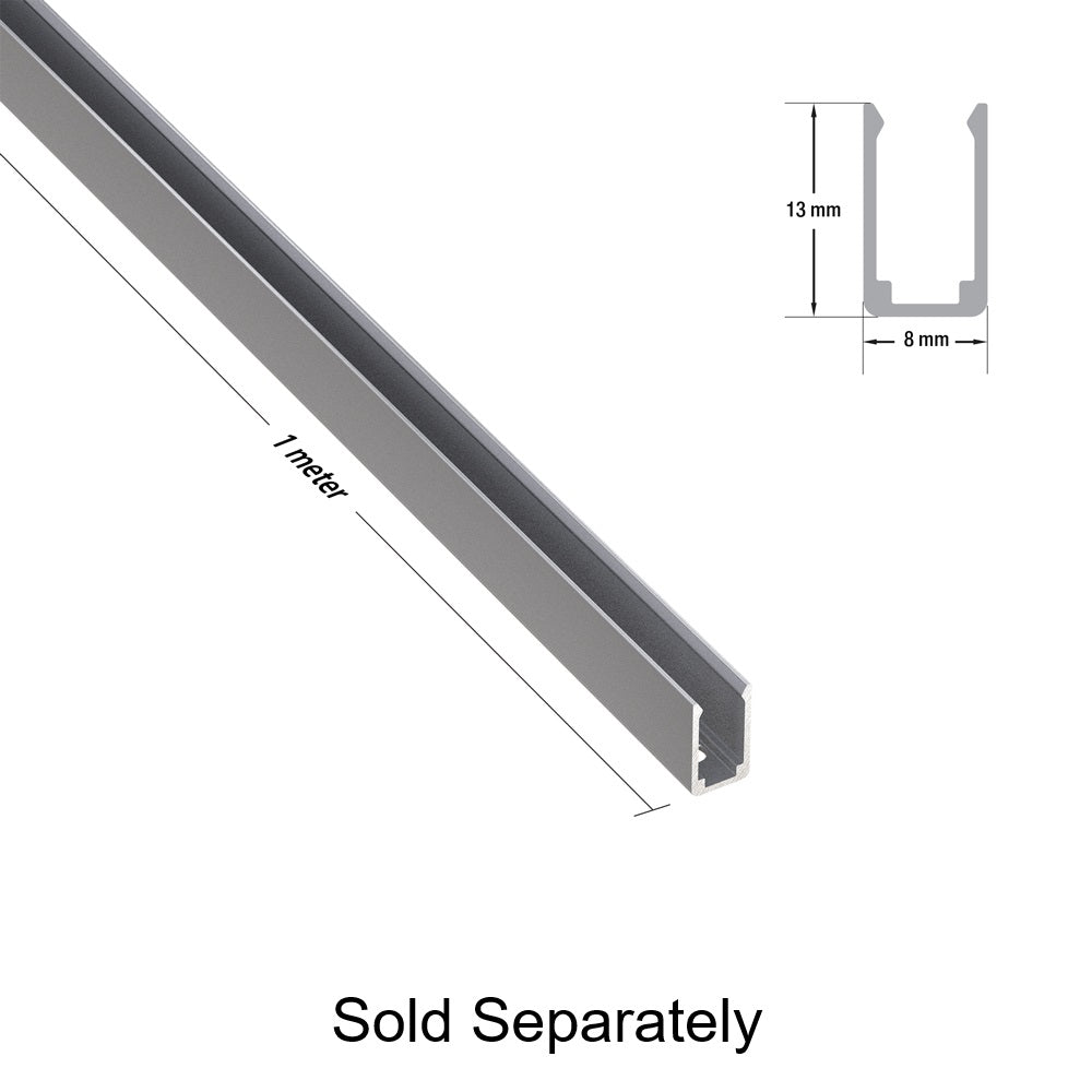 Black Silicone LED Neon Channel VBD-N0612-SD-B