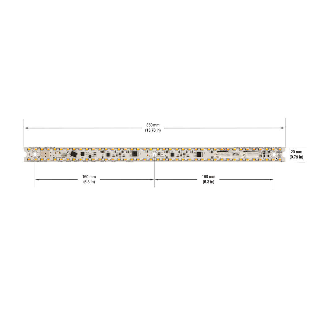 13.8 inch Linear LED Module TL35040, 120V 40W 3000K(Warm White), gekpower