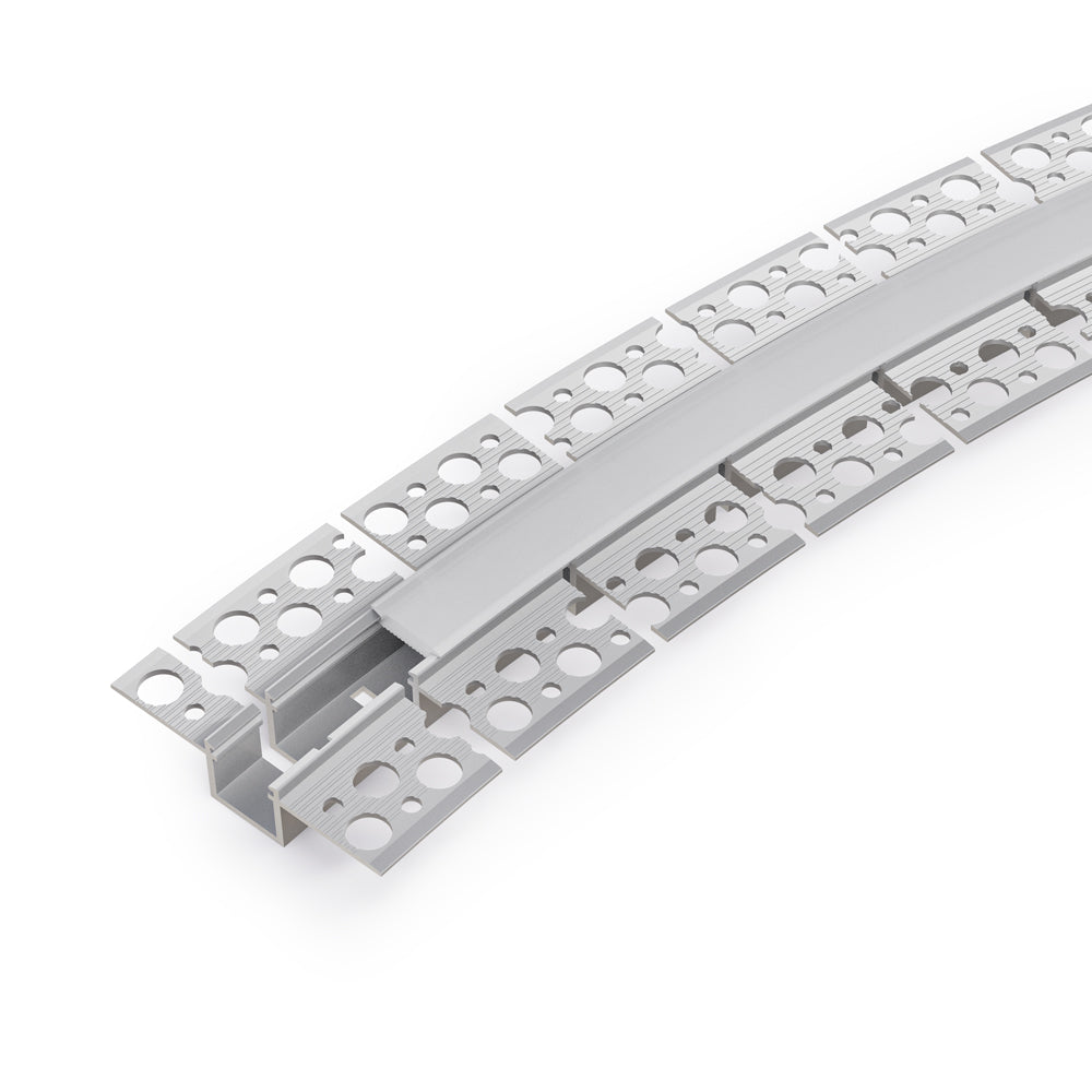 Flexible Drywall Plaster-In Deep Recessed Aluminum Channel