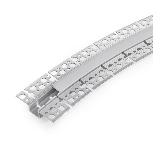 Flexible Drywall Plaster-In Deep Recessed Aluminum Channel