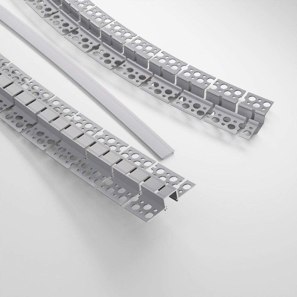 Flexible Drywall Plaster-In Deep Recessed Aluminum Channel
