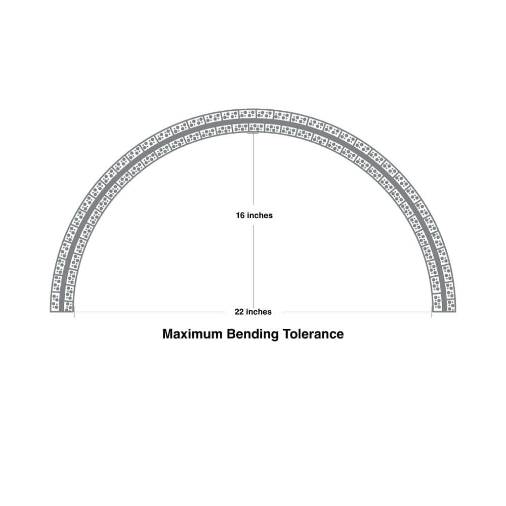 Flexible Drywall Plaster-In Deep Recessed Aluminum Channel for LED Strips 2Meters(6.5ft) VBD-CH-D11-2
