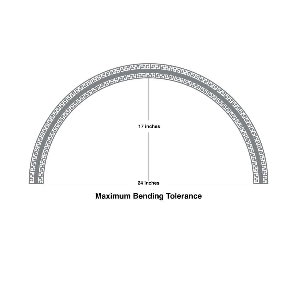 Flexible Drywall Plaster-In Deep Recessed Aluminum Channel for LED Strips 2Meters(6.5ft) VBD-CH-D12-2
