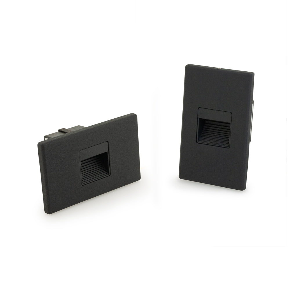 LSD-5CCTBK Horizontal and Vertical Orientation Black LED Step Light 120V, 2W, Adjustable 5CCT(2.7K, 3K, 3.5K, 4K, 5K)
