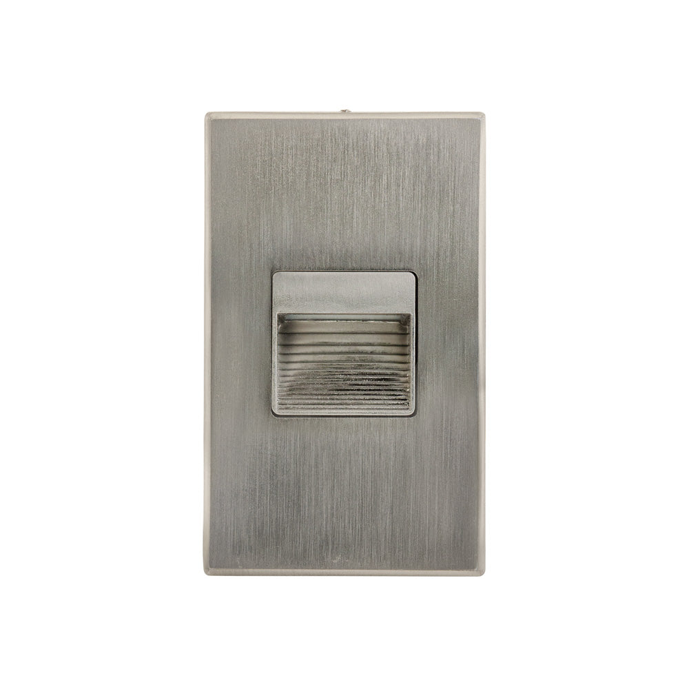 LSD-5CCTBN Horizontal and Vertical Orientation Brushed Nickel LED Step Light 120V, 2W, Adjustable 5CCT(2.7K, 3K, 3.5K, 4K, 5K)