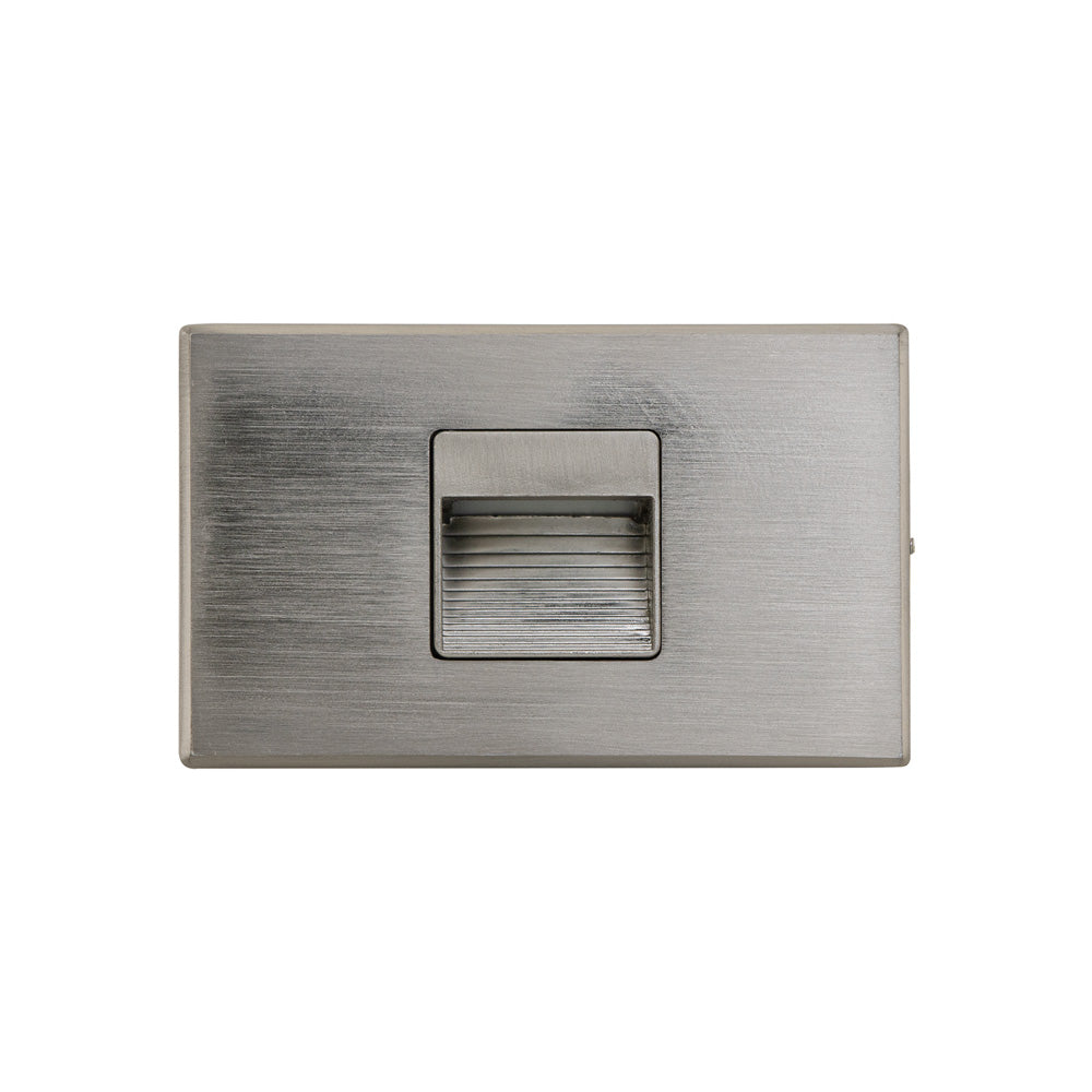 LSD-5CCTBN Horizontal and Vertical Orientation Brushed Nickel LED Step Light 120V, 2W, Adjustable 5CCT(2.7K, 3K, 3.5K, 4K, 5K)