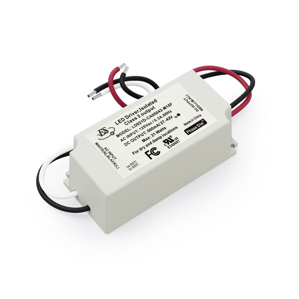 ES LD021D-CA05042-M18F Constant Current LED Driver, 500mA 27-42V 21W max
