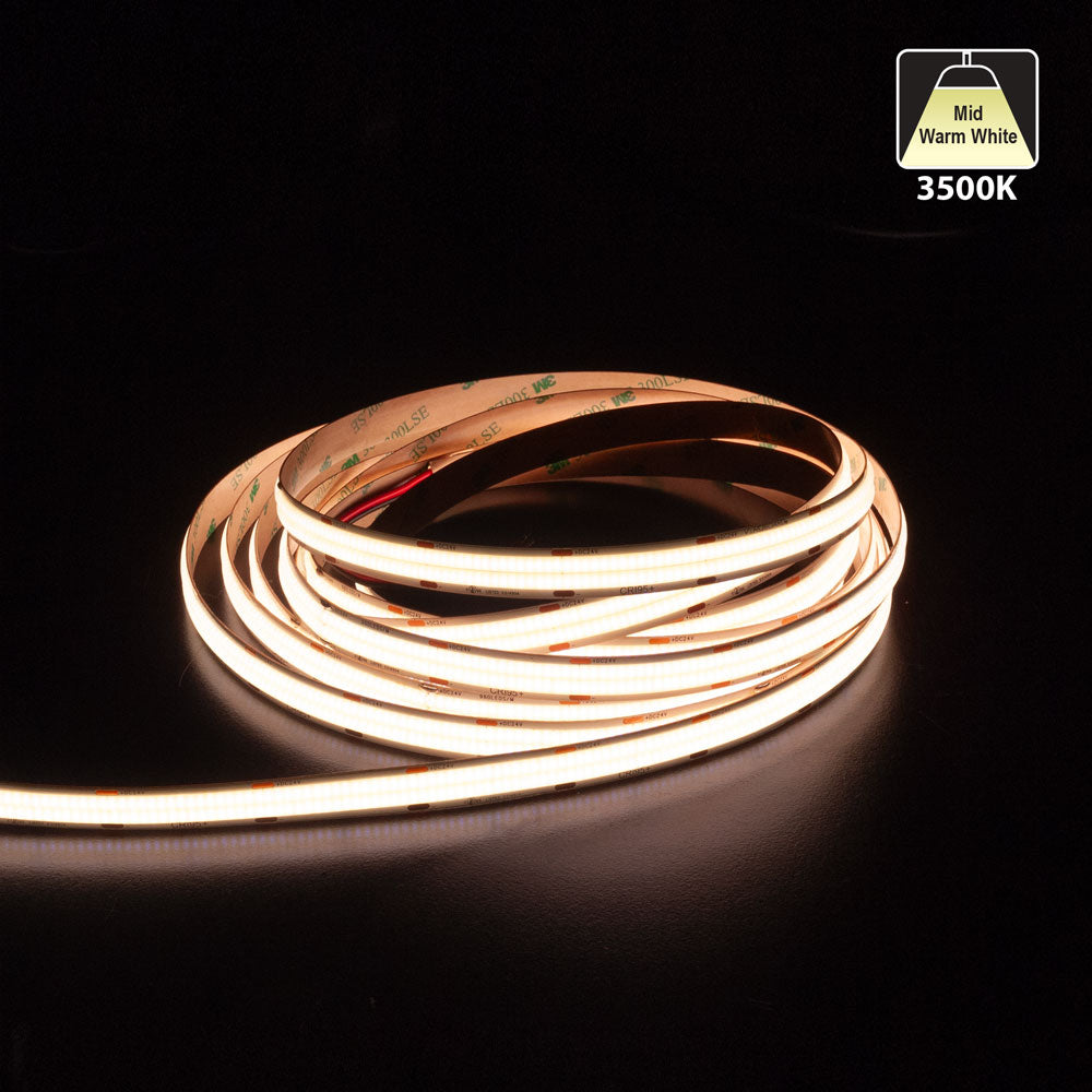 5M(16.4ft) Indoor LED Strip COB 24V 4.5W/ft