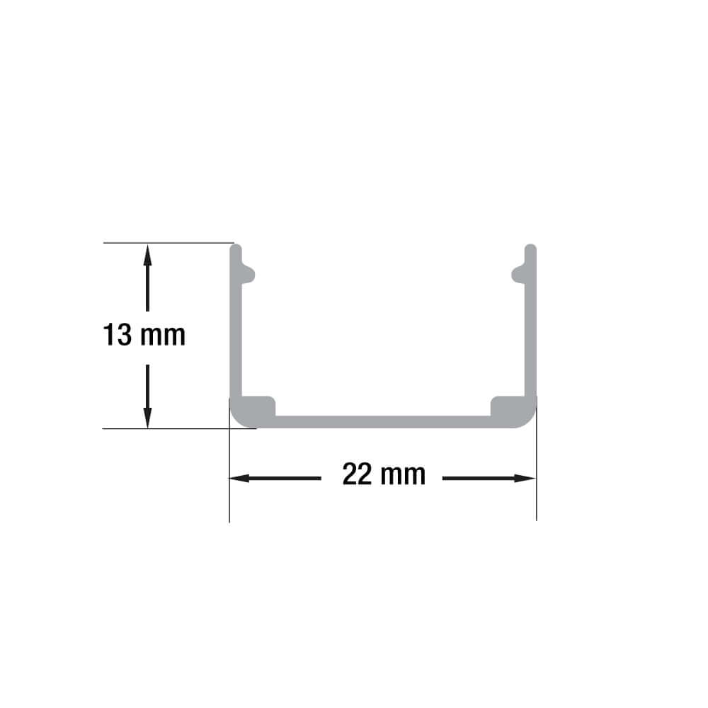1Meter (3.2ft) LED neon mounting linear holder VBD-CLN2014-LI