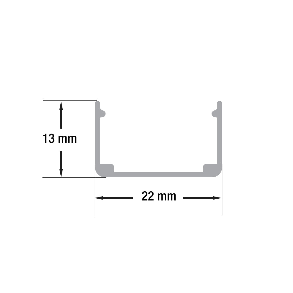 White Silicone Flexible LED Neon channel VBD-N2014-SF-W, per foot(30.5cm) SURFACE Mount
