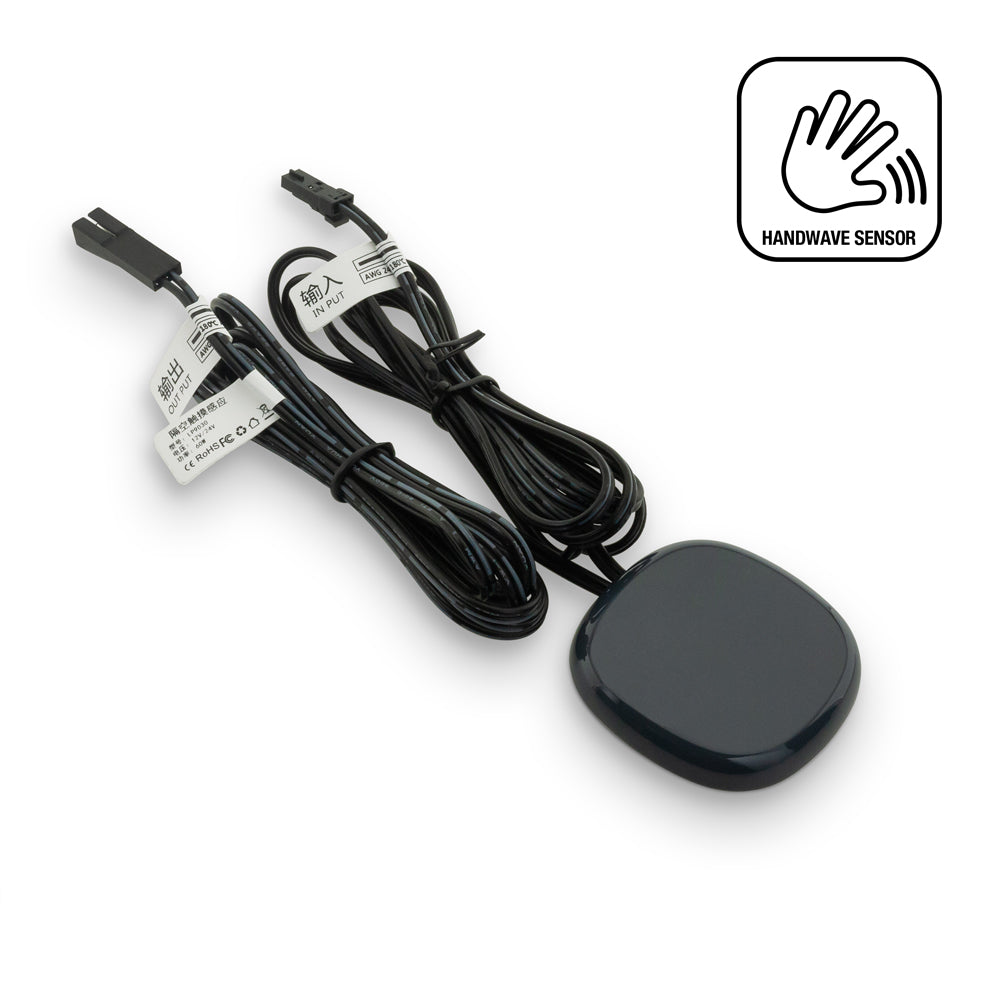 Invisible 5032 Handwave Sensor Switch for behind ceramic, wood, glass 12V-24V DC 5A 60W Black Color