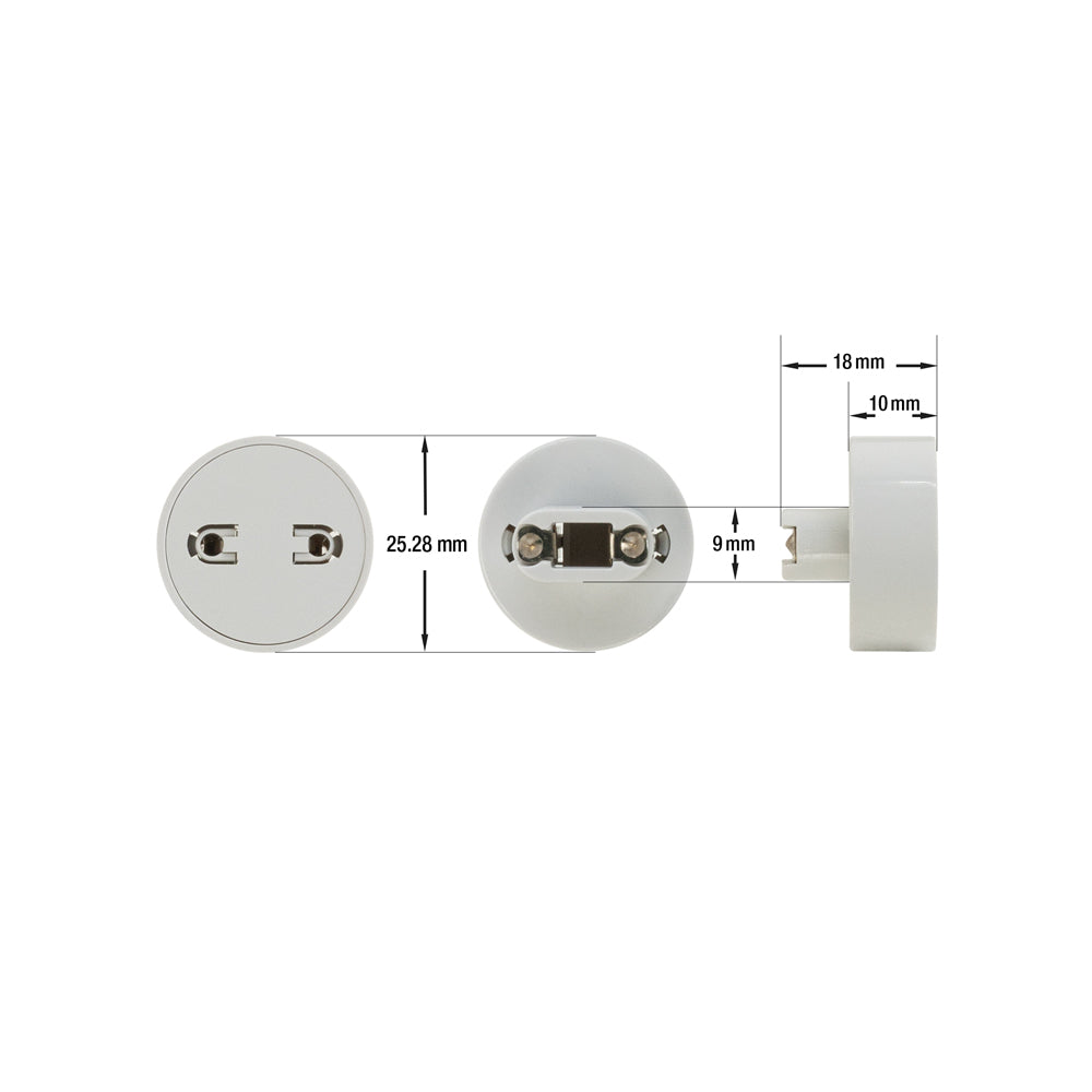 617D 8ft T8 Tube Connector (1 Pair)