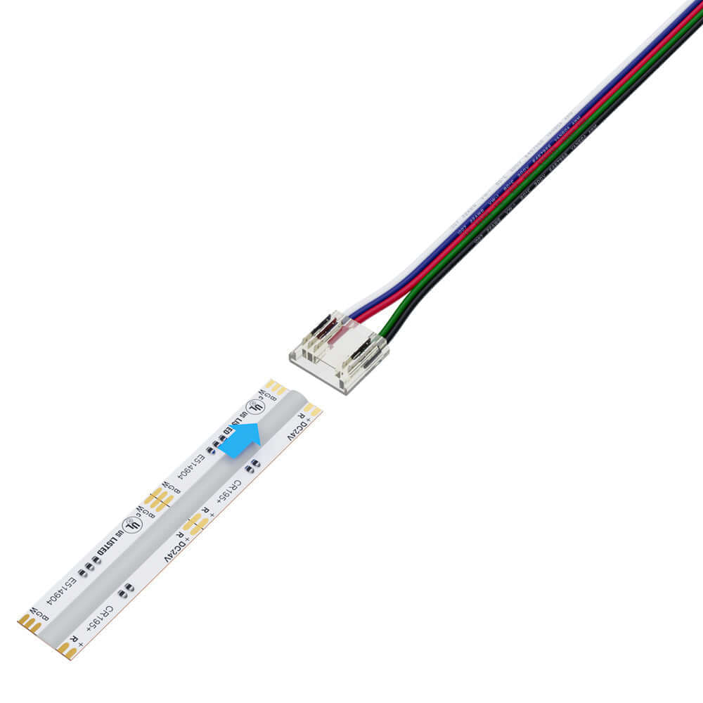 12mm RGBW Beetle Connector Wire for COB Strips (1 Pack)