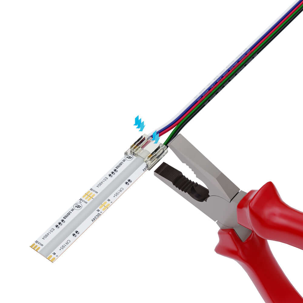 12mm RGBW Beetle Connector Wire for COB Strips (1 Pack)