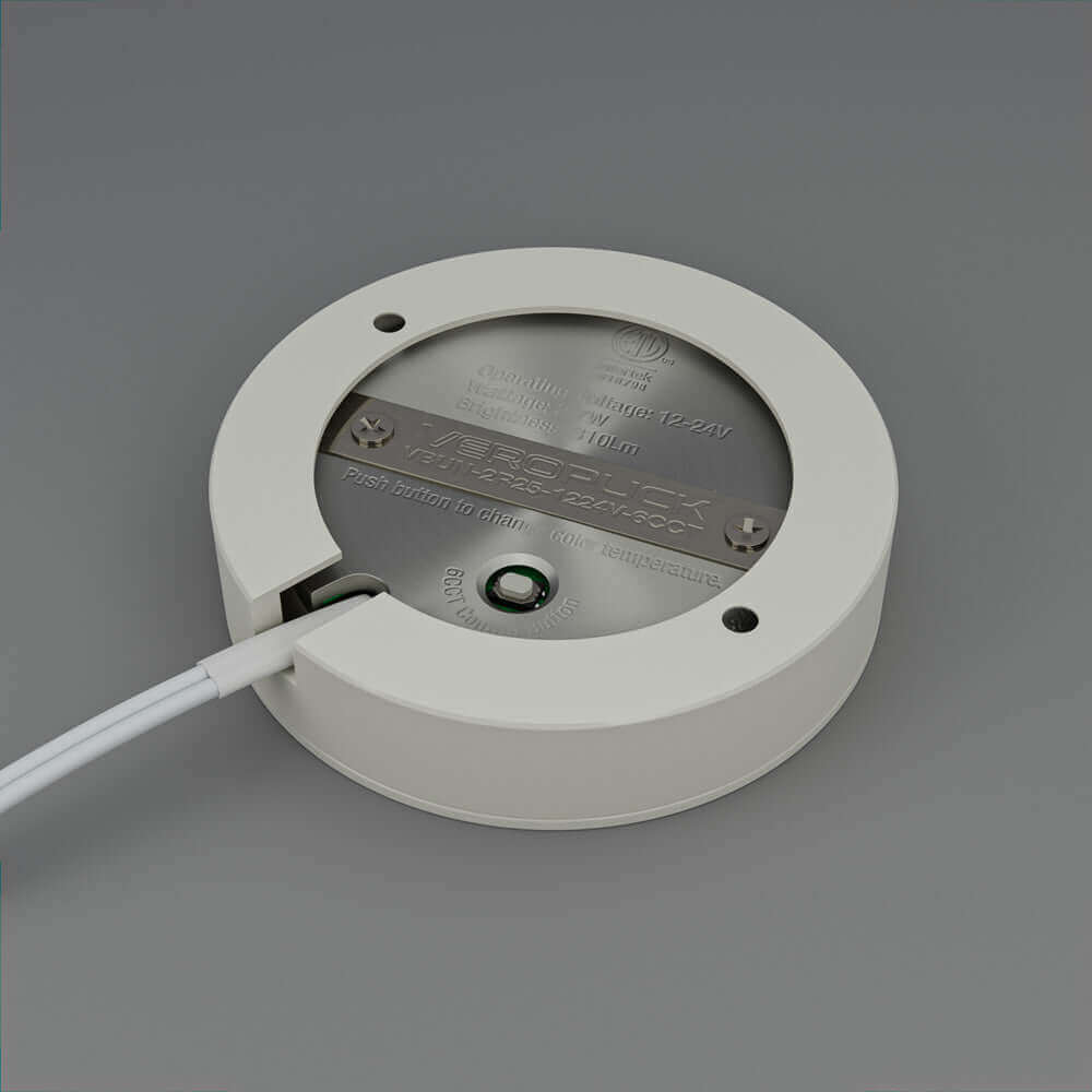 VBUN-2R25-1224V-6CCT-White Round Cabinet Light 12-24V 2.7W selectable 6CCT