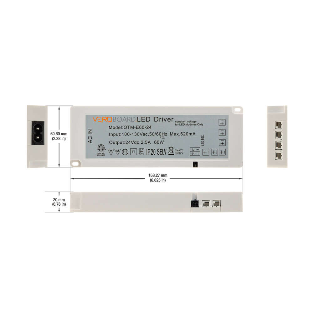OTM-E60-24 LED Driver 6-way Output Power Supply