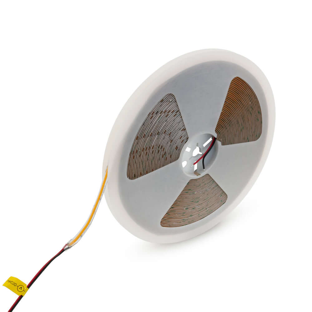 20M(65.6ft) Indoor LED Strip COB, 24V 2.5(w/ft) 177(Lm/ft) 480(LEDs/m) CCT(3K)
